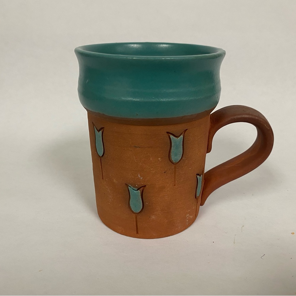 Vintage pottery mug, coffee mug, vintage drinkware